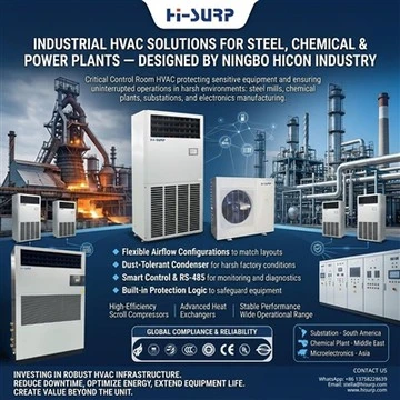 Tööstuslikud HVAC-lahendused terase-, keemia- ja elektrijaamadele – kujundas Ningbo Hicon Industry